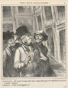 Le visiteur ..., 19th century. Creator: Honore Daumier