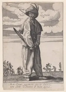 Le Zani ou Scapin, from Les Trois Pantalons pièces appélees Les Trois Acteurs, 17th century. Creator: Anon