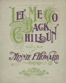 Let me go back chillun 1899. Creator: Unknown