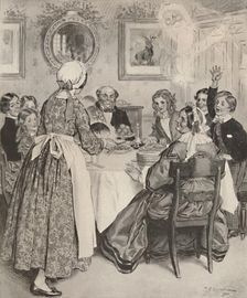 Let Me Think of the Comfortable Family Dinners., 1862, (1923). Artist: Charles Edmund Brock