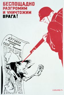Let's Smite and Annihilate the Enemy Hip and Thigh! 1941. Artist: Kukryniksy