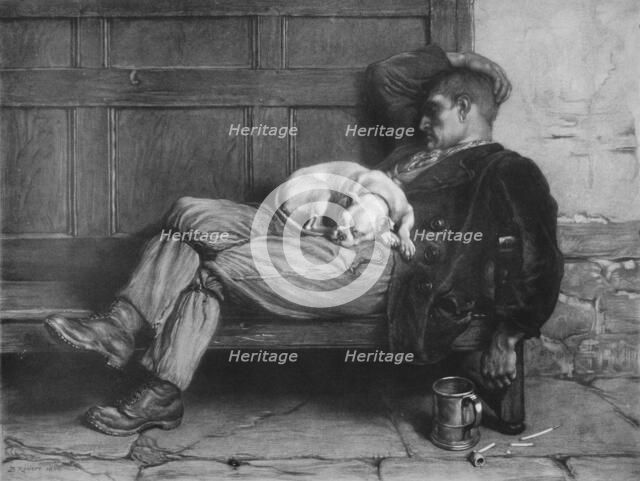 'Let Sleeping Dogs Lie!', 1880, (1912). Artist: Briton Riviere.