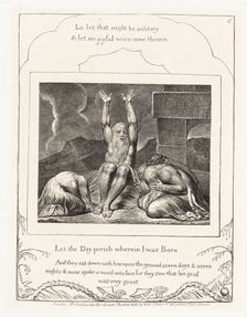 Let the Day perish wherein I was Born 1825. Creator: William Blake