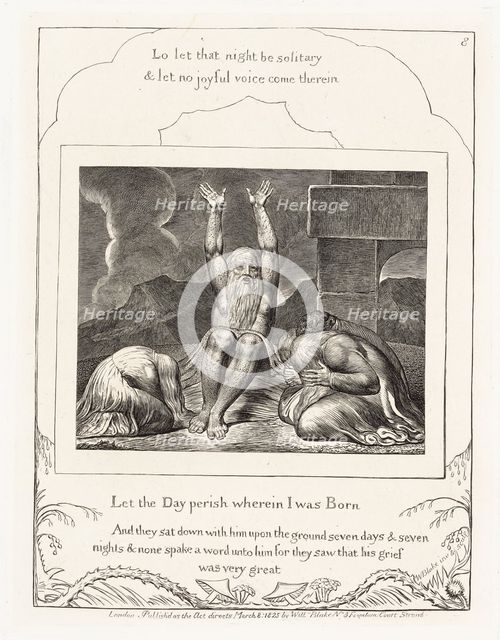'Let the Day perish wherein I was Born', 1825.  Creator: William Blake.