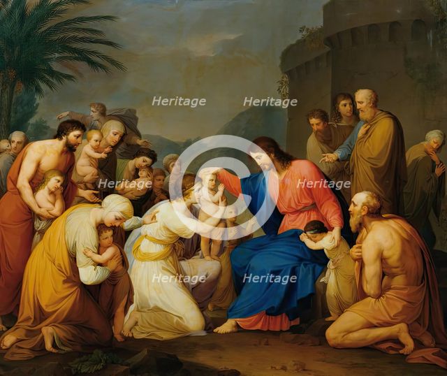 Let the little children come to me, 1814. Creator: Hubert Maurer.