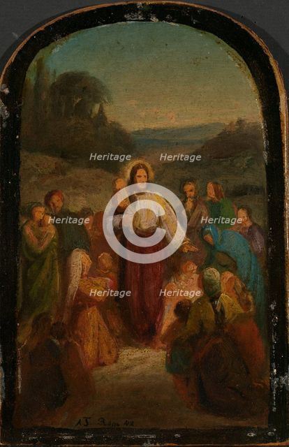 Let the little children come to me, 1842. Creator: Adolph Tidemand.