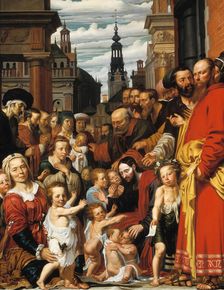 Let the little children come to me. Artist: Valckert, Werner Jacobsz. van den (ca. 1585-after 1635)