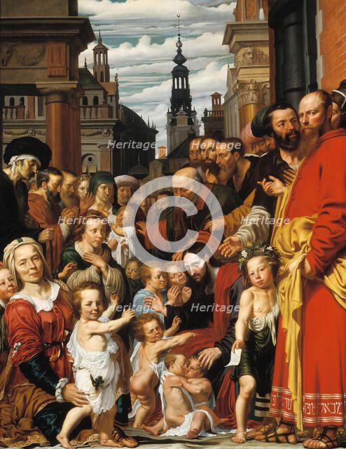 Let the little children come to me. Artist: Valckert, Werner Jacobsz. van den (ca. 1585-after 1635)