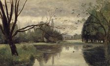 L'étang aux canards (The duck pond), 1855-1859. Creator: Corot, Jean-Baptiste Camille (1796-1875)