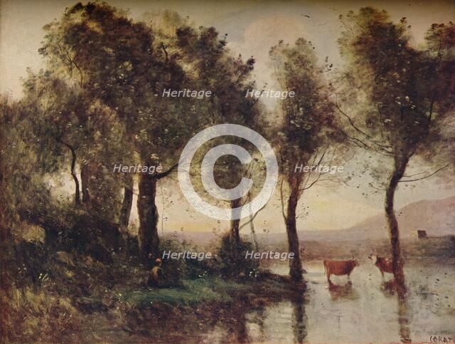 'L'Etang', (The Ponds), 19th century, (1910). Artist: Jean-Baptiste-Camille Corot.