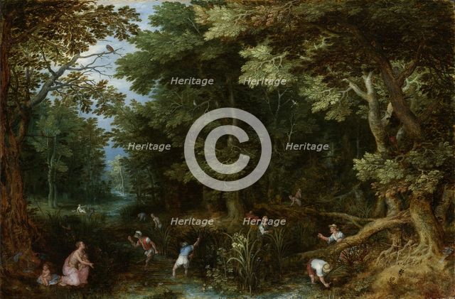 Leto and Peasants of Lykia, 1595-1610. Artist: Brueghel, Jan, the Elder (1568-1625)