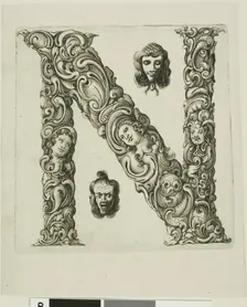 Letter N, 1630. Creator: Pierre Aubry