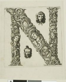 Letter N, 1630. Creator: Pierre Aubry
