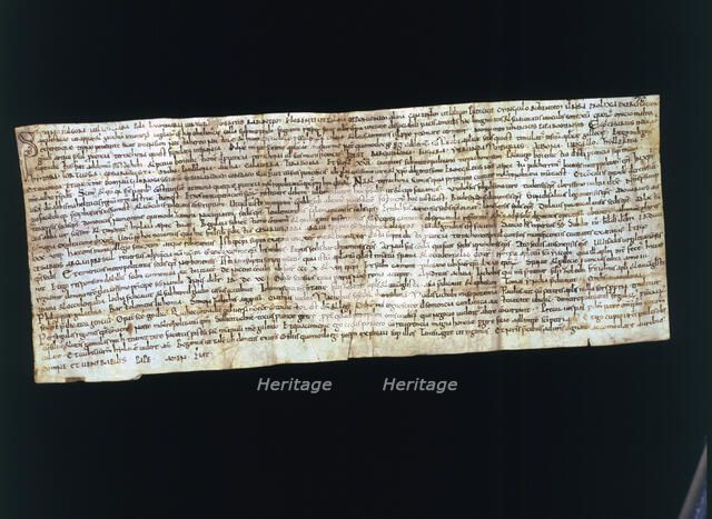 Letter of Cesario, abbot of Santa Cecília de Montserrat, notifying the Pope of Rome, John XIII, t…