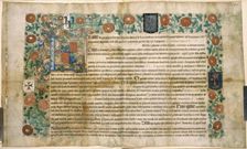 Letter of confraternity, 1508. Creator: Unknown