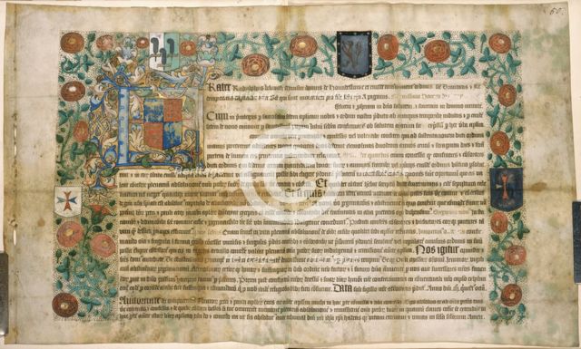 Letter of confraternity, 1508.  Creator: Unknown.