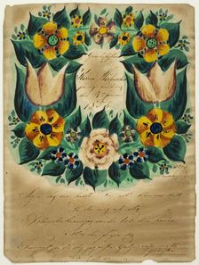 Letter of Congratulations to Karna Martensdottir, n.d. Creator: Unknown