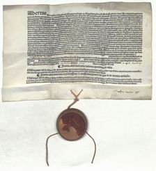 Letter of indulgence offered by Albert, archbishop of Mainz, on the authority of Pope Leo X, 1517