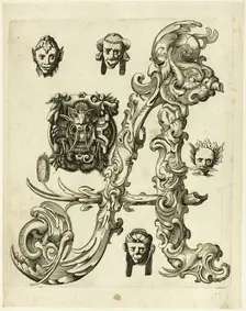 Letter A, 1630. Creator: Pierre Aubry