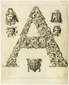 Letter A, 1630. Creator: Pierre Aubry