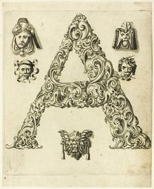 Letter A, 1630. Creator: Pierre Aubry