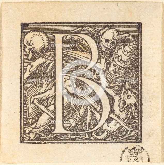 Letter B. Creator: Hans Holbein the Younger.