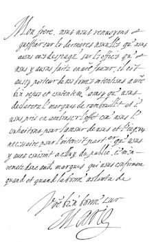 Letter by Marie de Medici to the Duke of Savoy, late 16th - early 17th century (1865).Artist: Frederick George Netherclift