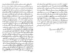 Letter by Charles I, King of England, to the Duke of Ormonde, 1645 (1865).Artist: Frederick George Netherclift