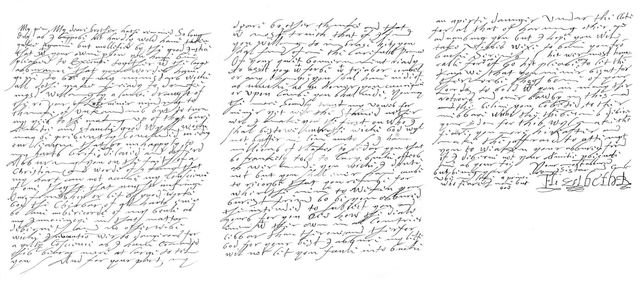 Letter by Elizabeth I, Queen of England, to James VI of Scotland, c1588 (1865).Artist: Frederick George Netherclift