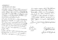 Letter by George Frideric Handel, 1750 (1865).Artist: Frederick George Netherclift