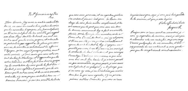 Letter by James Francis Edward Stuart (the 'Old Pretender') to the Duc de Vendome, 1710 (1865).Artist: Frederick George Netherclift