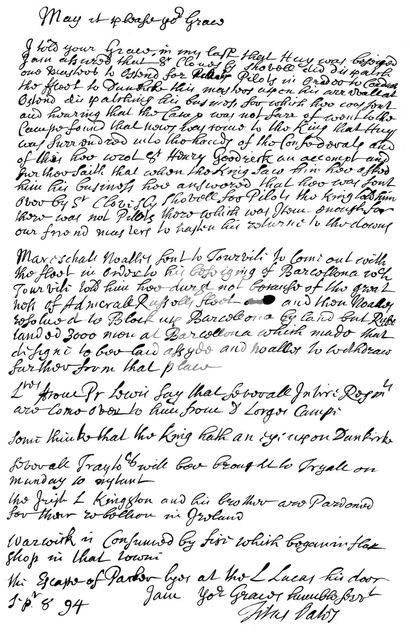 Letter by Titus Oates to the Duke of Bolton, 1694 (1865).Artist: Frederick George Netherclift