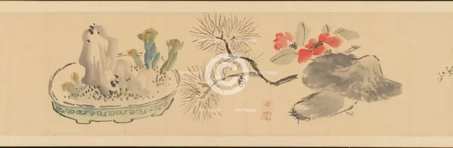 Letter Enclosing Flowers, 1831. Creator: Okada Hanko.
