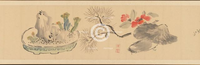 Letter Enclosing Flowers, 1831. Creator: Okada Hanko.