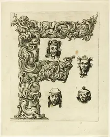 Letter F, 1630. Creator: Pierre Aubry