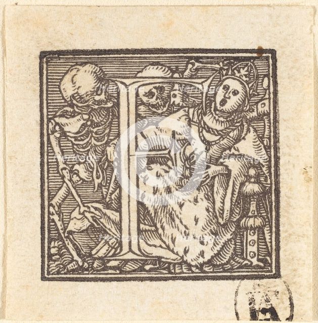 Letter F. Creator: Hans Holbein the Younger.