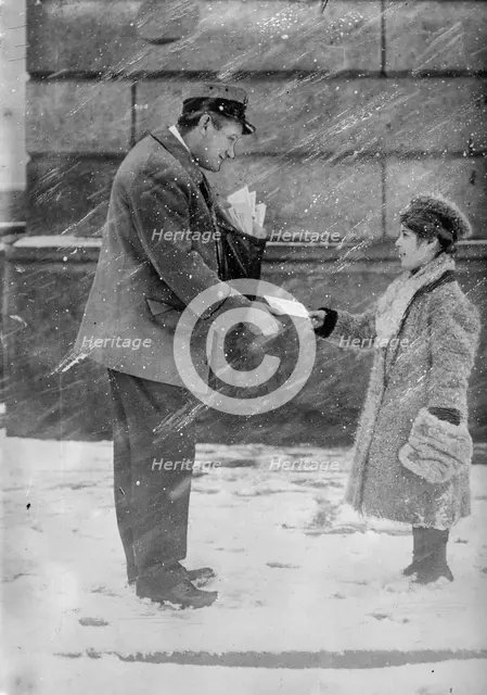 Letter for Santa Claus, between c1910 and c1915. Creator: Bain News Service.