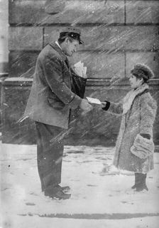 Letter for Santa Claus, between c1910 and c1915. Creator: Bain News Service
