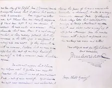 Letter from Charles Dickens to George Eliot (Mary Ann Evans), 1858. Creator: Charles Dickens