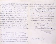 Letter from Charles Dickens to George Eliot (Mary Ann Evans), 1858. Creator: Charles Dickens