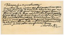 Letter from Charles Edward Stuart to his brother Henry Benedict, 2nd November 1784.Artist: Charles Edward Stuart