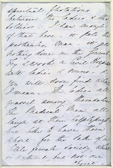 Letter from Florence Nightingale, c1854-c1856. Creator: Florence Nightingale