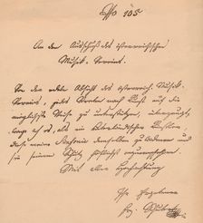Letter from Franz Schubert to the Austrian Musical Union, c1820. Artist: Franz Peter Schubert
