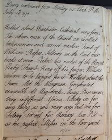 Letter from Hester Pitt, 1770. Creator: Hester Stanhope