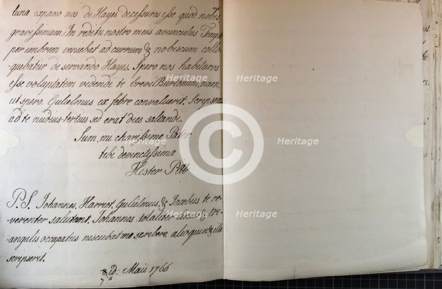 Letter from Hester Pitt, between 1766 and 1770. Creator: Hester Stanhope.