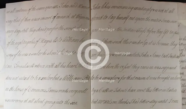 Letter from Hester Pitt, between 1766 and 1770. Creator: Hester Stanhope.