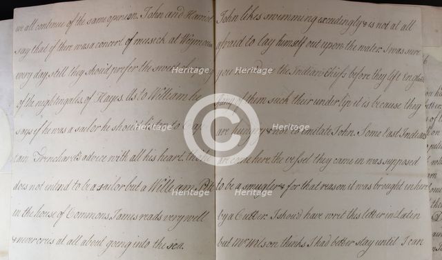 Letter from Hester Pitt, between 1766 and 1770. Creator: Hester Stanhope.