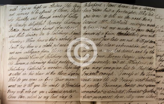 Letter from Hester Pitt, between 1766 and 1770. Creator: Hester Stanhope.