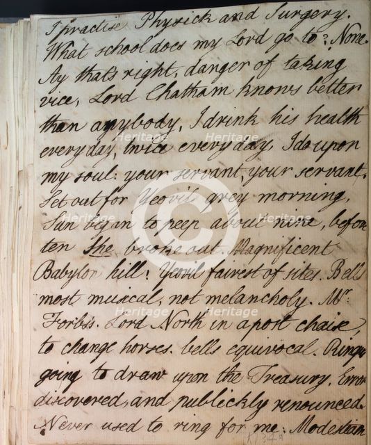 Letter from Hester Pitt, between 1766 and 1770. Creator: Hester Stanhope.