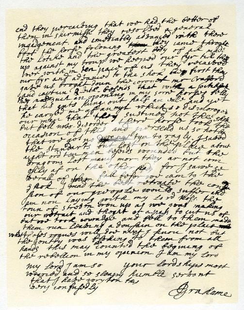Letter from John Graham of Claverhouse to George Livingston, 1st June 1679. Artist: John Graham